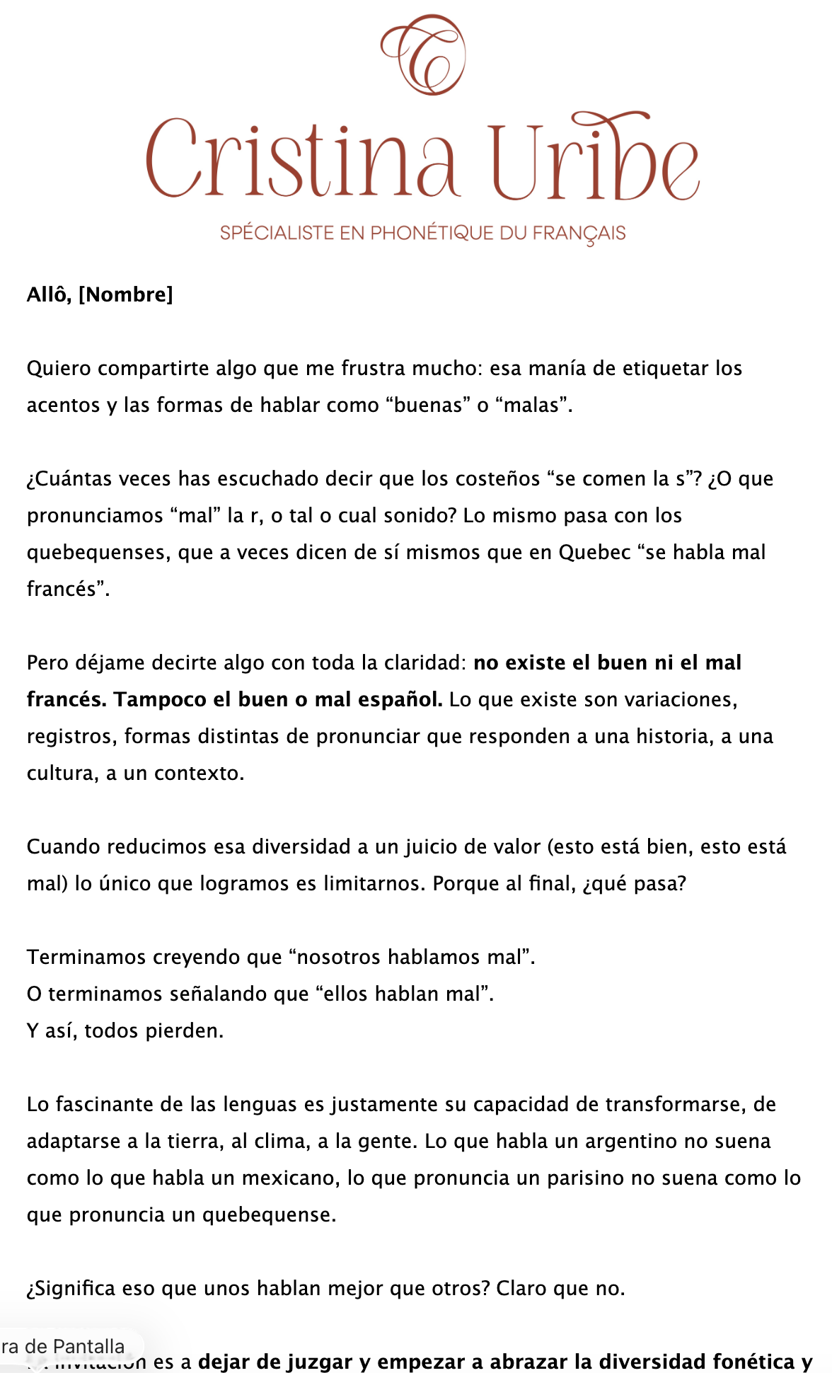 Una edición de Acento Propio